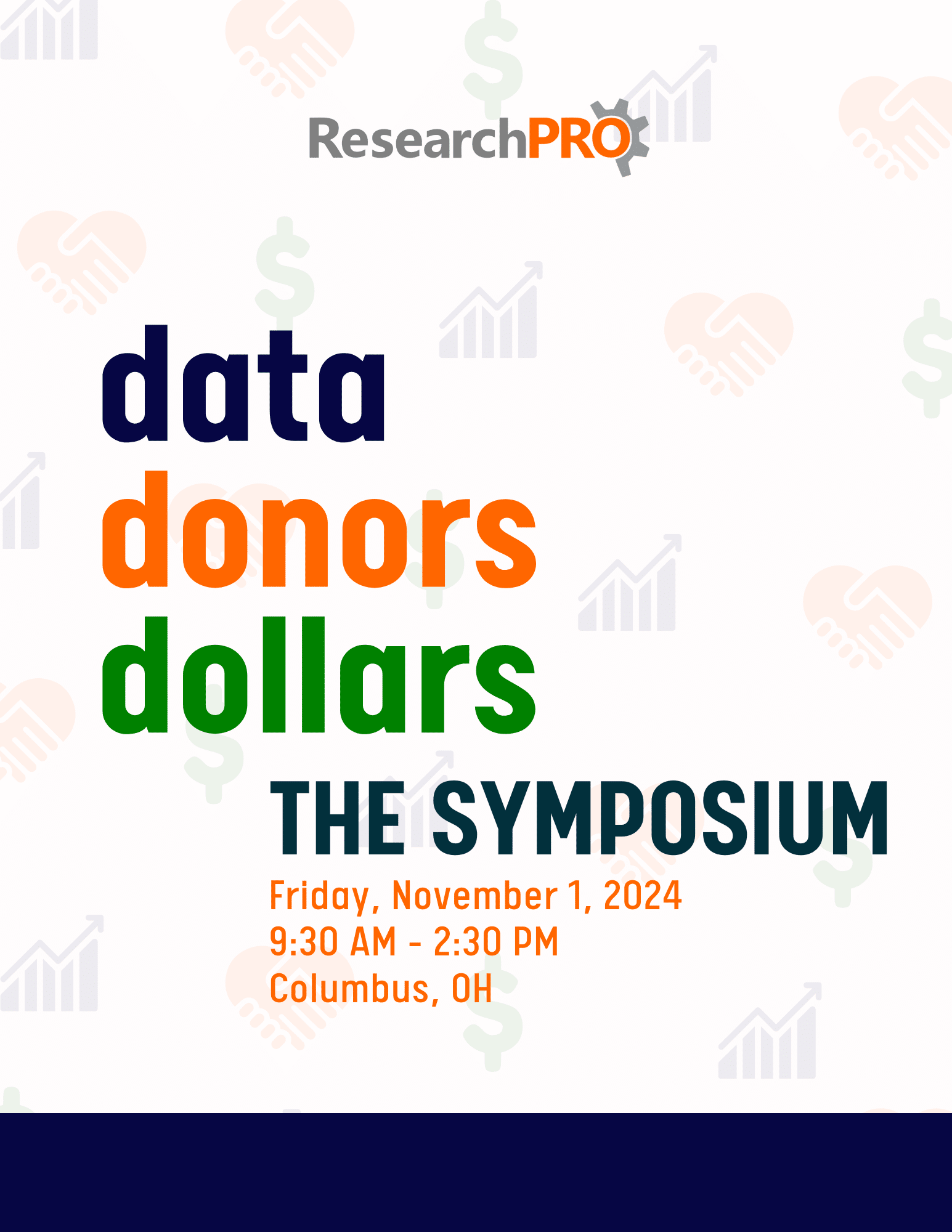 ResearchPRO presents Data. Donors. Dollars. The Symposium